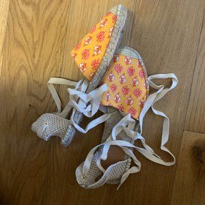 JCrew Tie up Espadrilles